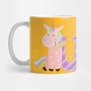 Animal alphabet U Mug